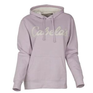 Cabelas woman’s size medium hoodie sweatshirt lilac